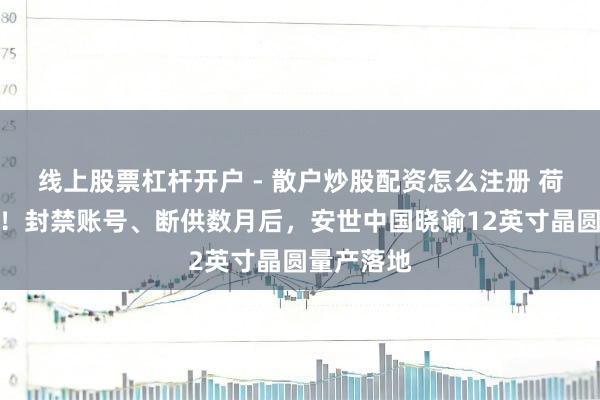 线上股票杠杆开户 - 散户炒股配资怎么注册 荷兰有点急！封禁账号、断供数月后，安世中国晓谕12英寸晶圆量产落地